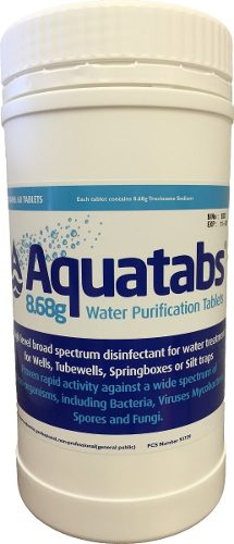 Tabletas Purificadoras De Agua Aquatabs. 1 Purifica  Lts
