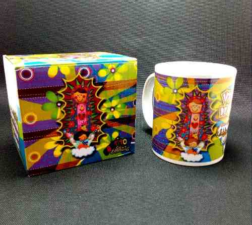 Taza Mug Virgen Guadalupe Recuerdito Bautizo Primera Comuni