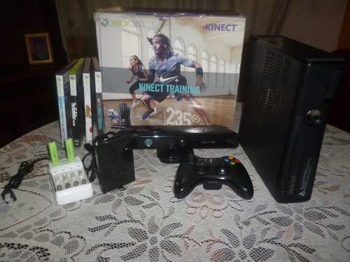 Xbox 360 Slim Chipiado Rgh Kinect Discoduro 320gb Con Juegos