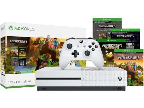 Xbox One S 4k Disco Dd 1tb + Minecraft Totalmente Nuevo