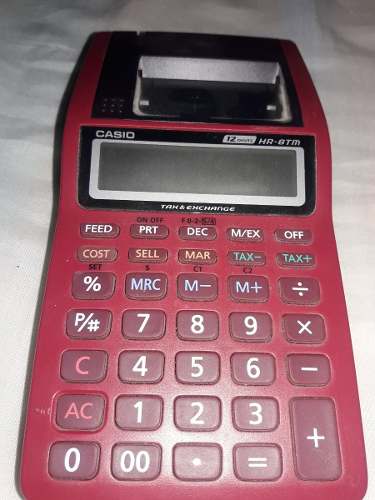 Calculadora Casio Con Impresora 12 Digitos Mod:hr8tmrd