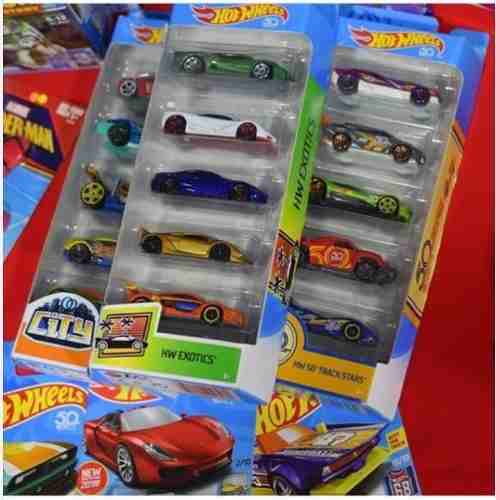 Carritos Hot Wheels Pack 5, Marvel