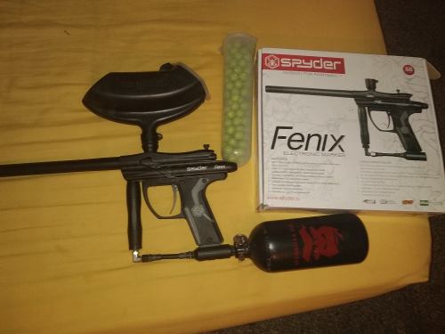 Marcador Paintball Con Caja Y Accesorios