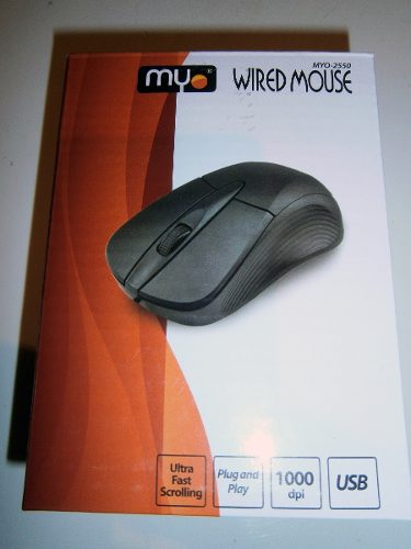 Mouse Myo Modelo  Usb Negro Nuevo