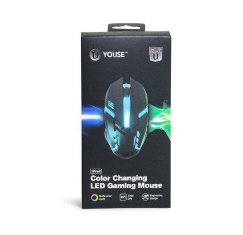 Mouse Usb Youse Gamer Luces Led