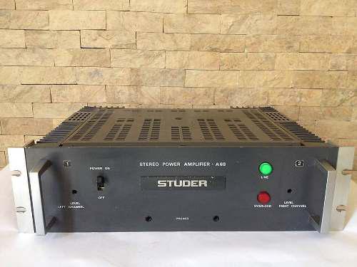 Studer A68 Estéreo Amplificador De Potencia Vintage