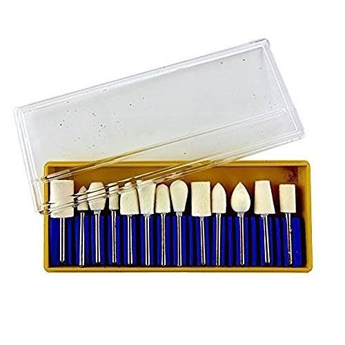 12 Pc Fieltro Lana Pulido Burs Kit Rueda Para Dremel Amz