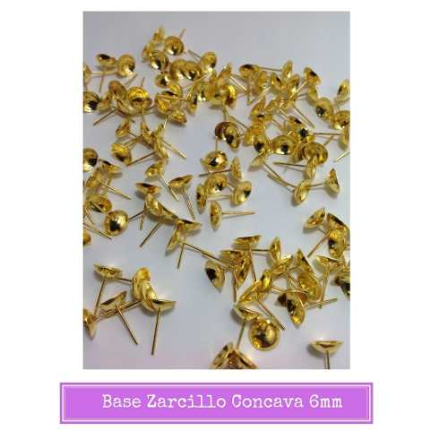 Base Zarcillo Concava 6mm