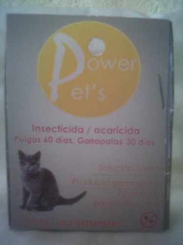 Pipeta Antipulgas Gatos Power Pet's