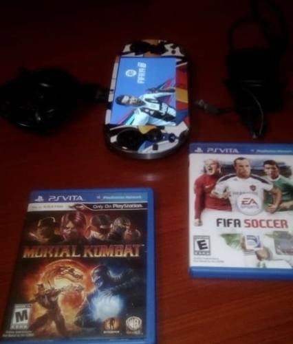 Psp Vita Sony Excelente Estado, 2 Juegos Fis+ Fifa 19 Dig