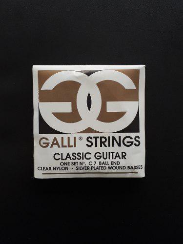 Set De Cuerdas Galli Para Guitarra Clásica