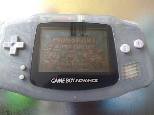 Game Boy Advance Transparete+juego Mario Kart