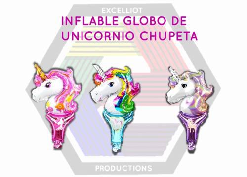 Inflables Globos Unicornio Chupeta 35cm Al Mayor Por 2 Pcs