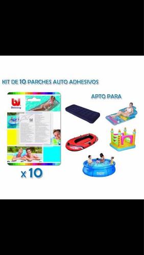 Kit De 10 Parches Auto Adhesivos Bets Way Para Inflables.