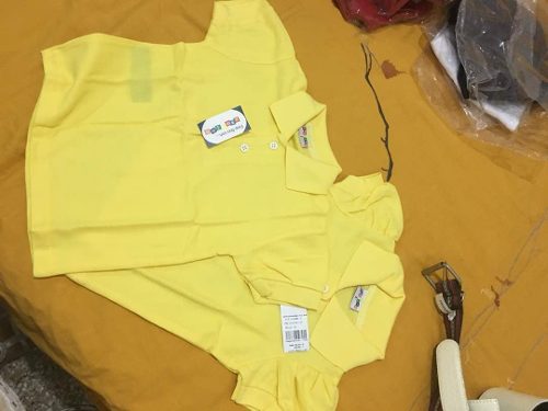 Chemises Escolares Amarillas Y Rojas
