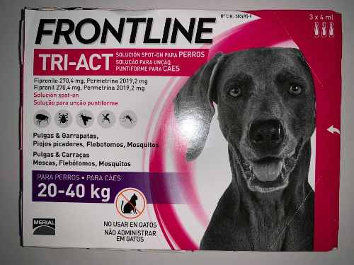 Frontline 3 Pipetas Para Perros De 20 A 40 Kg