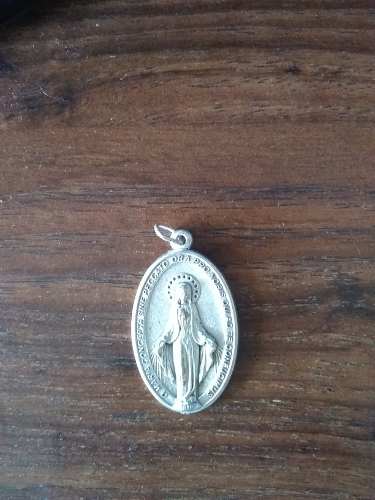 Medalla De Alpaca Italiana De La Virgen La Milagrosa