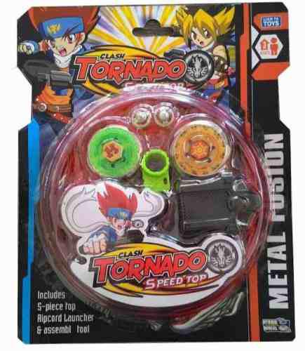 Tornado Set 2 Bey Blade + Campo De Batalla + Lanzador Nuevo