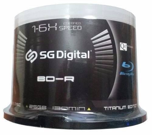 2 Disco Blu-ray Sg-digital 25 Gb Printeable 1-6x Nuevo Unid