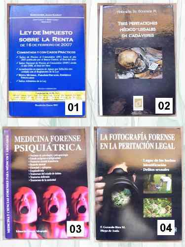 Libros Medicina Legal, Criminalística, Derecho