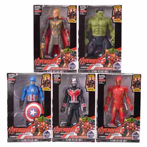 Muñeco Hulk Capitan America Iron Man Thor Ant Man 16 Cm