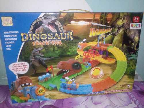 Pista Dinosaurio Track Car 15 Verdes Negociable