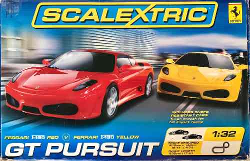 Pista Eléctrica De Carritos Scalextric Ferrari Gt Pursuit