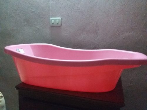 Bañera Rosada De Bebé Alfa Hogar