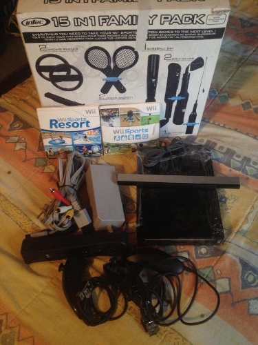 Consola Wii + Controles + Accesorios