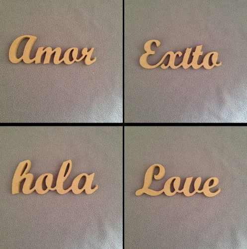 Letras, Números De 5cm En Mdf Crudo De 9mm