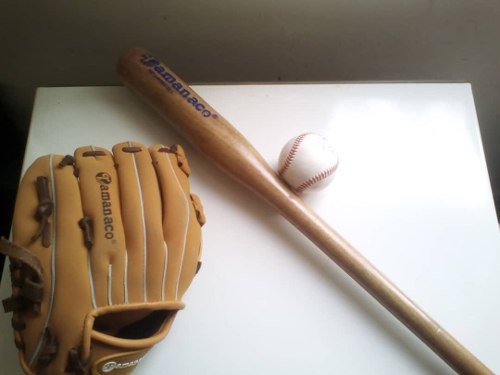 Kit De Béisbol Guante, Bate Y Pelota