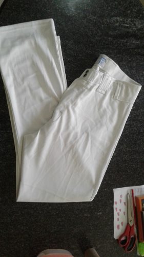 Mono Pantalon Beisbol Softball Baseball Blanco Talla 38