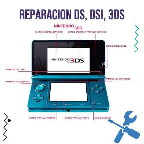 Reparacion Consolas Nintendo Ds, Dsi, 3ds