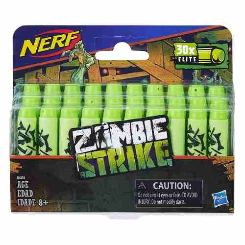 Nerf Refill 30 Dardos Zombie Strike