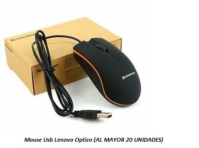 Mouse Raton Usb Lenovo Optico (al Mayor 20 Unidades)