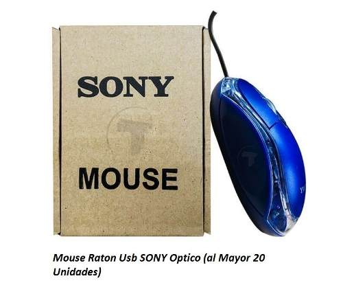 Mouse Raton Usb Sony Optico (al Mayor 20 Unidades)