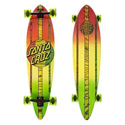 Patineta Longboard Completa Santa Cruz Mahaka Rasta Pintail