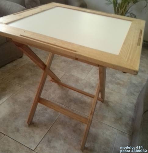 Mesa De Domino Con Porta Vasos Fabricada En Pino