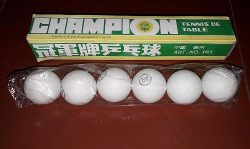 Pelotas De Pin Pong Champion (caja De 6 Unidades)