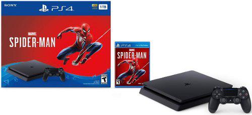 Playstation 4 Ps4 Sony 1tb Slim Spiderman Tienda Fisica