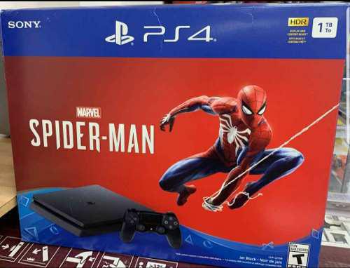 Playstation 4 Slim 1tb, Spiderman (nuevo Sellado)