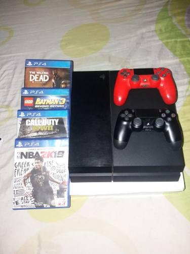 Ps4 Fat 500gb 2 Controles