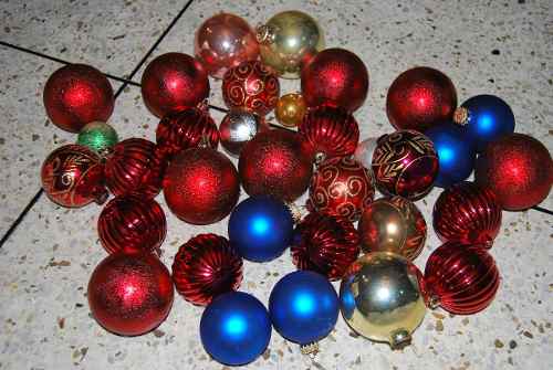 Bolas Bambalinas Navidad Arbol 34 Piezas Surtidas