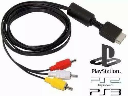 Cable Av Audio Y Video Para Ps1/ps2 Y Ps3 Rca