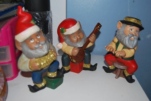 Figuras Navidad Duendes Musicales Mas Regalo Ceramica