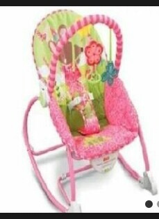 Silla Mecedora Fisher Price Niña Rosada Acepto Btc Eth