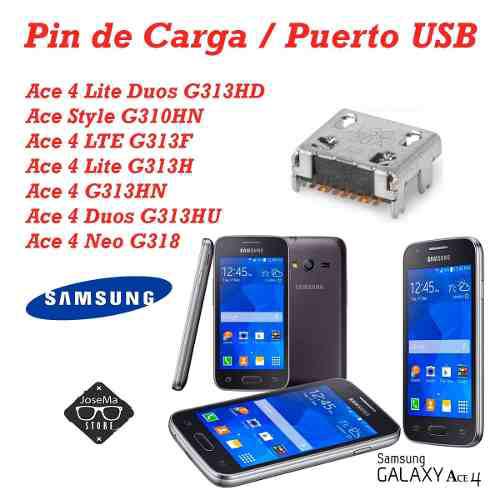 2 Pin De Carga Samsung Ace4 G313 S6810 Galaxy Fame/ G130e G