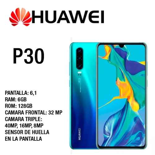 Telefono Celular Smartphone Huawei P30 6gb Ram 128 Gb Rom