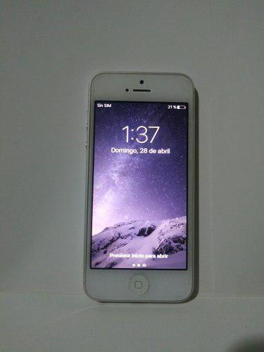 iPhone 5 Blanco 16 Gb. 5o D. Remate.