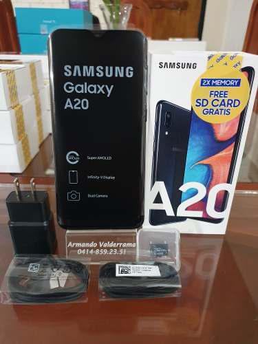 Samsung A20 32gb + 32gb Sd + 3gb Ram Huella 6.2 Puertoordaz